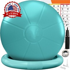 Silla de yoga con pelota de ejercicios para oficina con base antiestallidos NEW