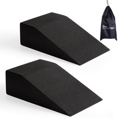 Yoga Foam Wedge Blocks (Pair), Calf Raise Block, Calf Stretcher, Yoga Wrist S