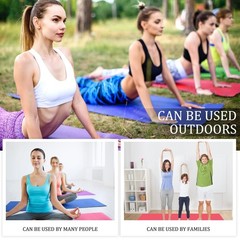 Hoolerry 36 Pieces Yoga Mats Sets Includes 12 Pcs Yoga Mats Bulk 68” x 24&
