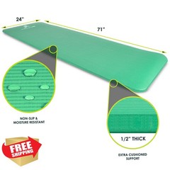 ProSource Yoga Mat Green 1/2″