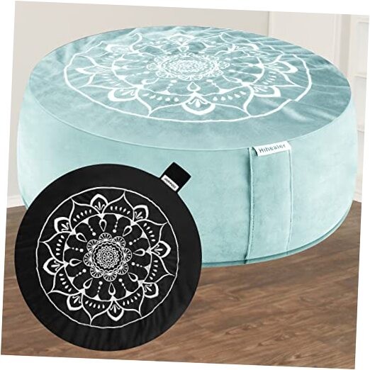 Meditation Cushion – Large Velvet Zafu Floor Pillow for Tranquil Night & Day
