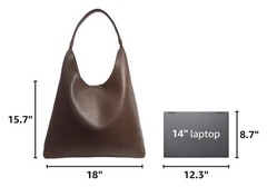 Hobo Bags for Women Soft Vegan Leather Shoulder Handbag Slouchy Tote Purses