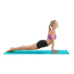 DANSKIN Standard 5MM Yoga Pilates Mat & And Carry Strap Bikram Hot 26+2 Vinyasa