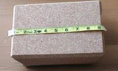Yoga Block Natural Cork Solid 9X6X4″ Non-Slip &Anti-Tilt.Sold In Pairs. 1 Pair