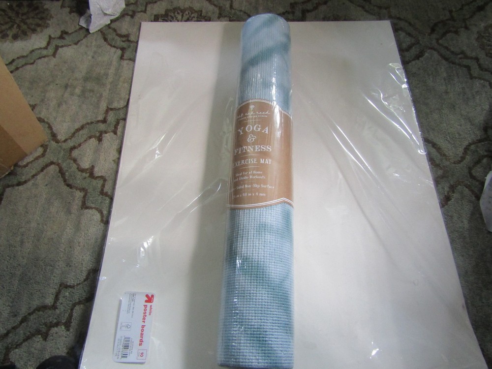 NEW Oak and Reed Yoga & Fitness Exercise Mat (24″x68″x4mm) Double-Sided Non-Slip