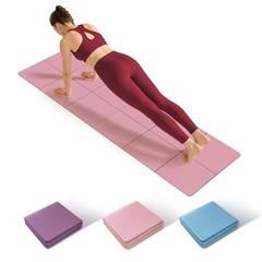 Foldable Yoga Mat Thick Non-Slip Exercise Mat – Packable Travel Fitness Mat w…