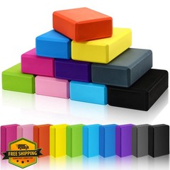 10 Pcs Foam EVA Yoga Blocks Lightweight Non Slip Supportive Yoga Bricks for P…