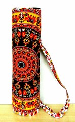 Mandala Fancy Yoga Mat Carrier Bag With Shoulder Strap Zipper Yoga Bags