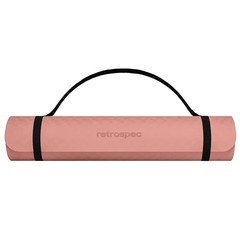 Zuma Yoga Mat 6mm Thick Non-Slip TPE Exercise Mat | Cushioned Workout Mat Rose