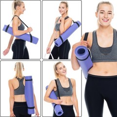 2 Pack Black Yoga Mat Carry Straps Adjustable Durable Sling Fit …