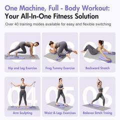 Pilates Board Portable Split Ab Board with LCD Display for Full – Body Exercise