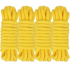 Dock Lines Boat Lines for Docking with Loop Double Braided Marine Mooring