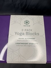 Yoga Block (Set Of 2) Supportive Latex-Free Eva Foam Soft Non-Slip Surface New