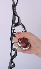 Aerial Yoga Hammock Accessory Set- Yoga Straps 2 Daisy Chain 3ft and 2 Carabiner