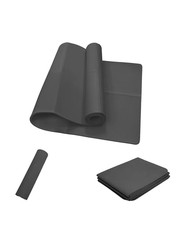 Black Foldable Yoga Mat Eco Friendly EVA Folding Travel Fitness Exercise Mat 3/4