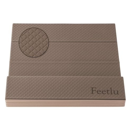 Foldable Yoga Mat 6-12mm Support, Non-Slip, Lightweight, 72×24 Inch