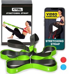 Stretching Strap with Loops – Non Elastic Stretch Band for Physical Therapy, …