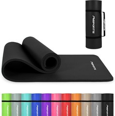 Yoga Mat for Home Workouts – Thick NBR Foam, Non-Slip for All Fitness Levels