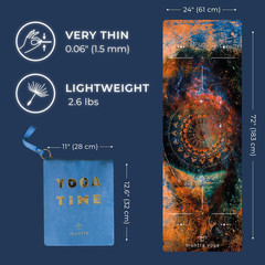 Travel PRO 1.5Mm with Knee Pad – Foldable Fitness & Exercise Mat with Bag | Ligh