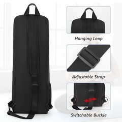 Yoga Mat Bag Carrier Waterproof Yoga Backpack with Multi Pockets, Black