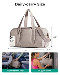 Reiki Gym Bag for Women Puffy Yoga Mat Travel Large 24L 24L-Jet Black