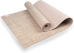 Jute Yoga Mat, High Performance Vegan Floor Exercise Mat, Eco Friendly Biodegrad