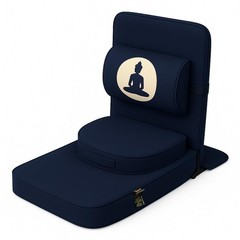 Meditation Large Yoga Chair Relaxing Buddha with Back Support Cushion