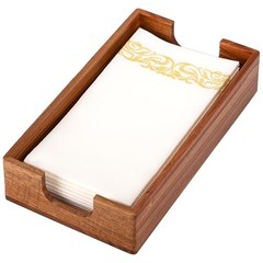 Napkin Holder for Bathroom, Acacia Guest Towel Holder, 4 guest towel 9*5 inch