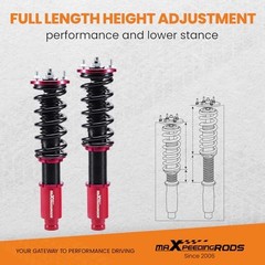 Coilovers for Honda Accord 1990-1997 DX/EX/LX CB7 CD5 CD7, for Acura CL Red