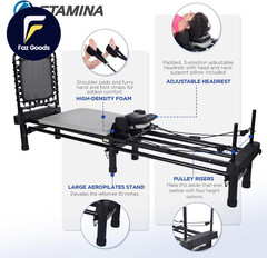 Reformer Home Workout Equipment Pilates Machine W/Resistance