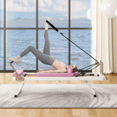 Pilates Reformer Machine For Home Gym Workout, Foldable Pilates Equipment