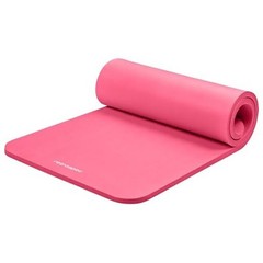Solana Yoga Mat 1″ Thick w/Nylon Strap – Pink Dahlia – 1″ Thick