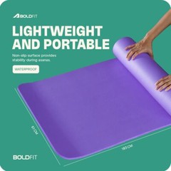 Boldfit Yoga Mat For Yoga Fitness Workout Purple Color