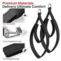 Potennbasee Pilates Loops Compatible with Tonal Smart Home Gym, Soft Black