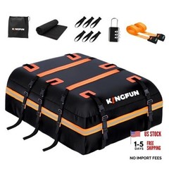 Car Rooftop Cargo Carrier Bag, Waterproof Car Roof Luggage 15 Cubic Feet