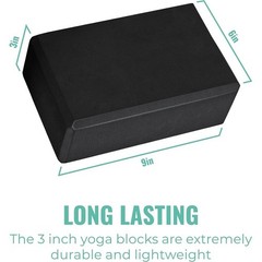 Yoga Blocks Set of 10 EVA Foam Durable Non-Slip Supportive Exercise Accessories