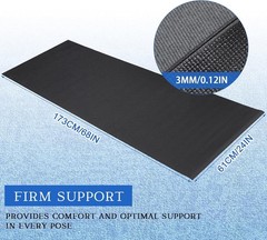 Riakrum Yoga Mat 20 Pack 68×24 Non Slip Black Exercise Strap