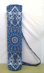 Indian Blue Star Mandala Bags With Shoulder Strap Yoga Mat Carrier Yoga Bags US