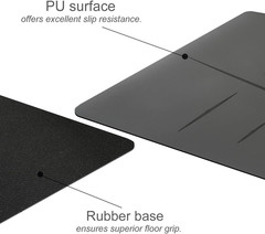 Eco-Friendly Non-Slip Yoga Mat 5mm Thick with Alignment Guide & Carry Bag