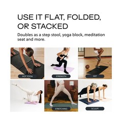 Stakt Foldable Yoga Mat Pro, 2 in 1 with Premium Textured Grip, Non Slip, Fol…