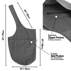 Yoga Mat Bag | The ORIGINAL YogiiiTote Yoga Bag | Sling Mat Tote w/Large Side…
