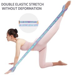 9 Loops Elastic Yoga Strap – Adjustable Stretching Band for Physical Therapy,…