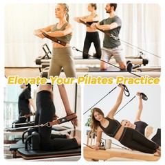 Leather Pilates Double Loop Straps for Reformer, with Soft Lined Interior