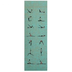 Natural Jute Yoga Mat with Durable Carry Strap