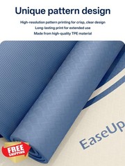 EASEUP Blue TPE Extra Thick Yoga Mat
