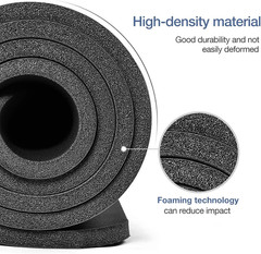 Yoga Mat Non Slip NBR Extra Thick Yoga Mat, 72″L X 32″/24″W X 0.6″/0.4″TH (185Cm