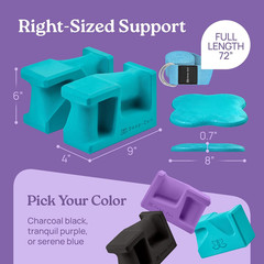 PRO Yoga Blocks | Ergonomic Yoga Block 2 Pack for Wrist Comfort and Support | EV
