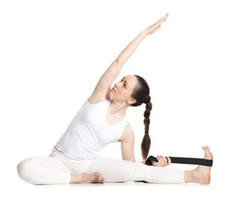 Black Yoga Blocks Set of 2 and Black Yoga Strap