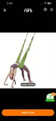 Pull Rope Aerial Yoga Strap Stretch Leg Splits Gym Belt Adjustable Hammock