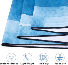 QiyI Non Slip Hot Yoga Towel 70×26 Festival Mandala